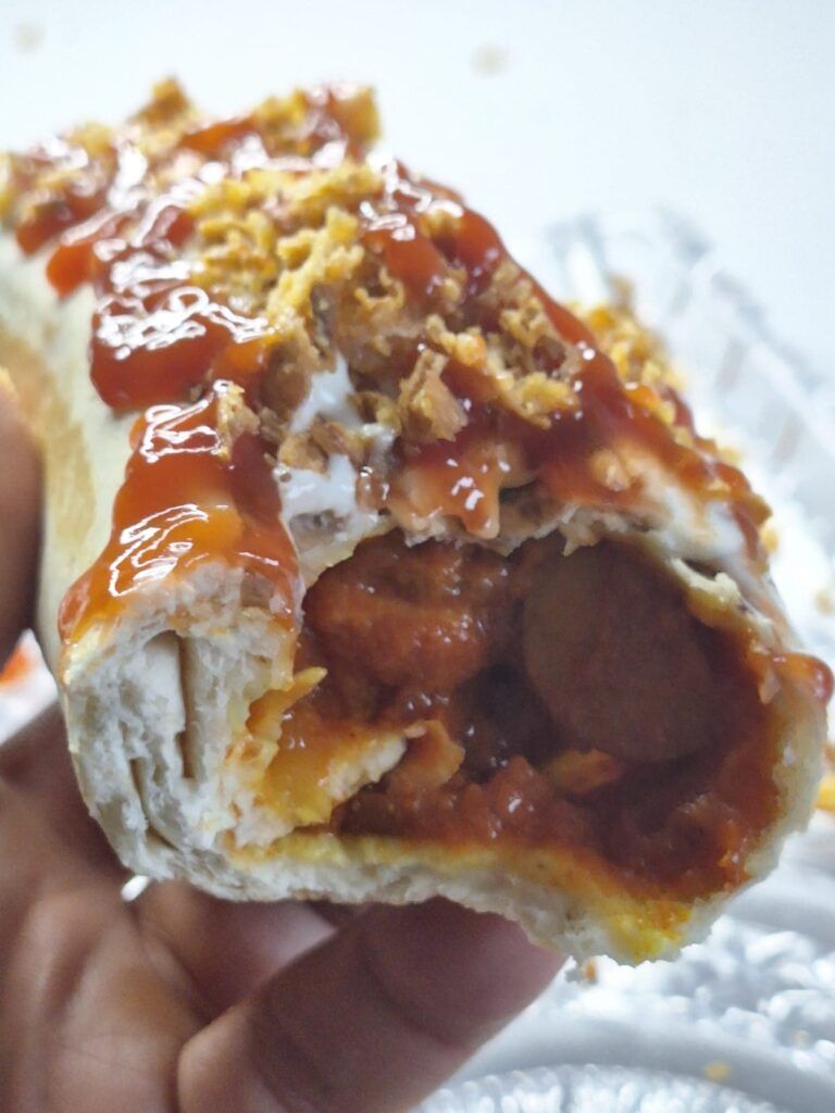 Currywurst-Burrito